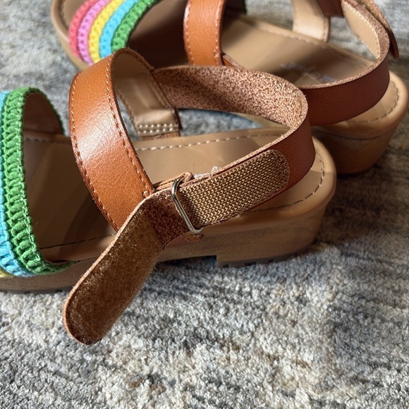 Cat and Jack -Colorful Kids Sandals - girls size 1 - platform - Picture 6 of 6